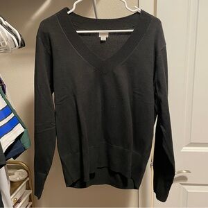 Classic Black V-Neck Sweater